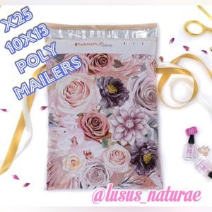 2/$20 Floral Poly Mailers 10x13 25 Pack NIP for all your shipping needs!